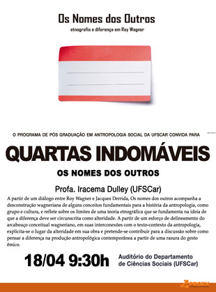 Quartas Indomáveis – Iracema Dulley (UFSCar)