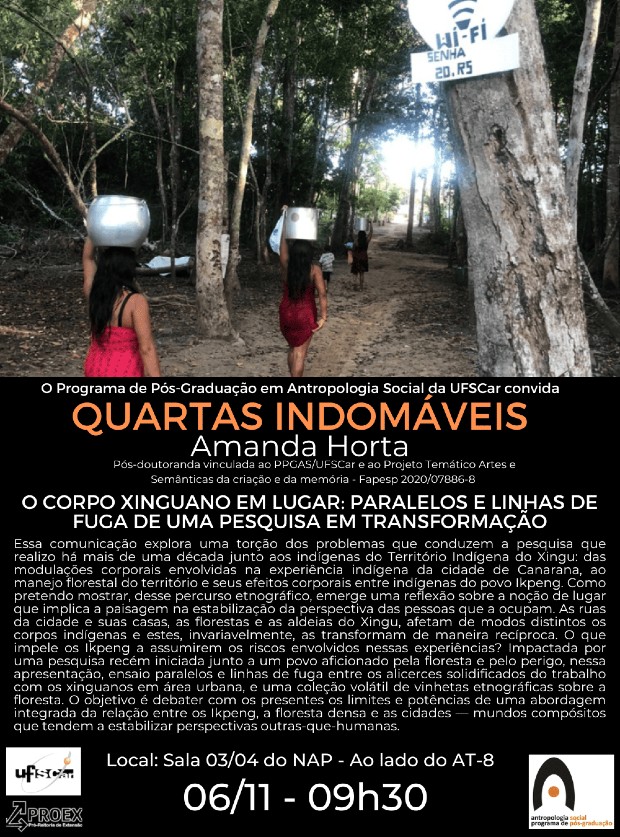 Quartas Indomáveis – Amanda Horta – 06/11 – 09h30