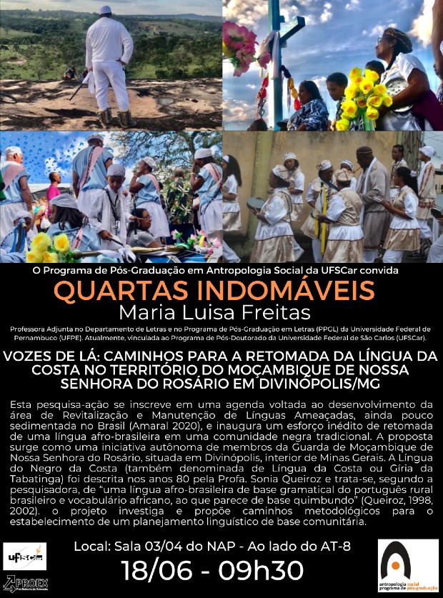 Quartas Indomáveis – Maria Luisa Freitas – 18/06 – 09h30