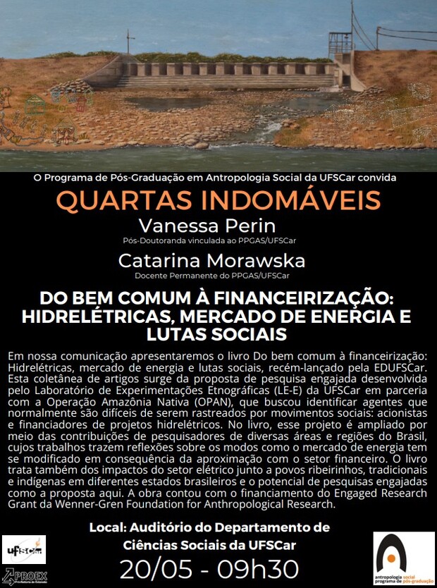 Divulgação – Quartas Indomáveis – Catarina Morawska e Vanessa Perin- 20/05, às 09h30, no Auditório do DCSo