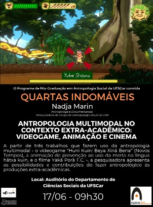 Divulgação – Quartas Indomáveis – Nadja Marin- 17/06, às 09h30, no Auditório do DCSo Divulgação – Quartas Indomáveis – Nadja Marin- 17/06, às 09h30, no Auditório do DCSo