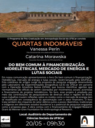 Divulgação – Quartas Indomáveis – Catarina Morawska e Vanessa Perin- 20/05, às 09h30, no Auditório do DCSo